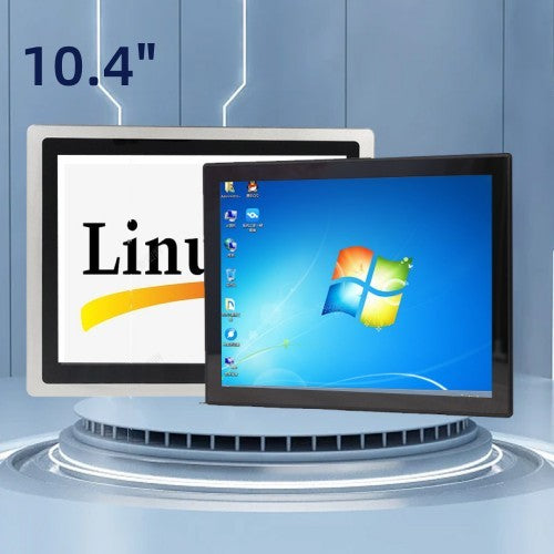 10.4" interactive industrial computer monitor single-touch to multi-touch points