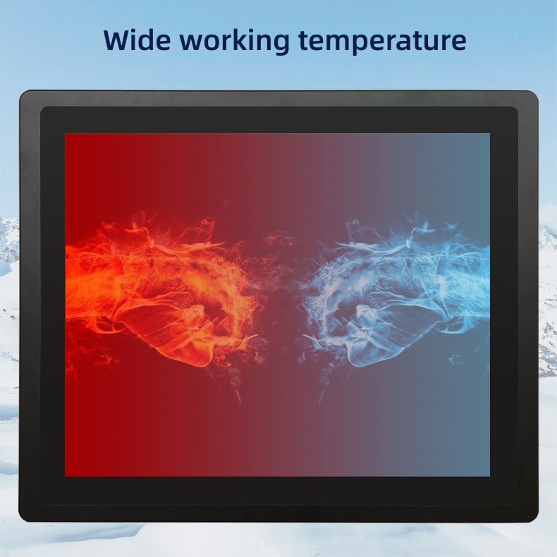 27" flat screen industrial panel PC with Intel CPU and rich interfaces