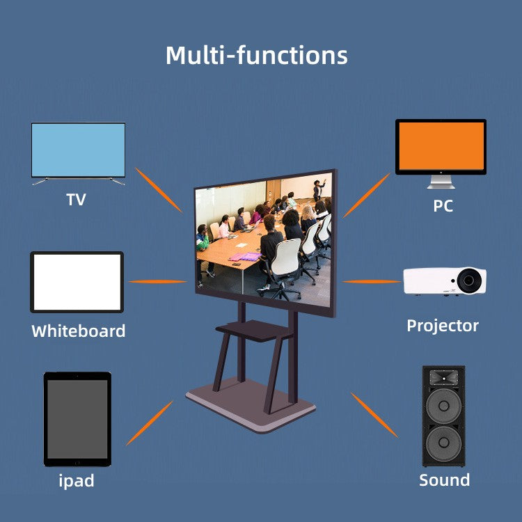 98" large interactive touch screen monitor 4K resolution and multi-functions