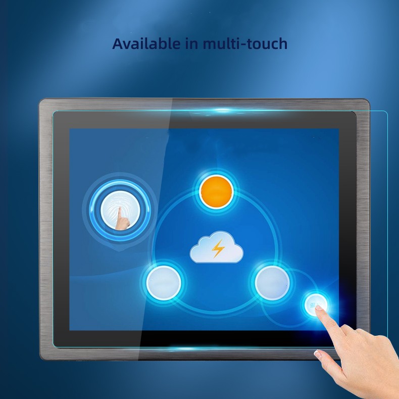 17インチ防水タッチスクリーンモニター、静電容量式または抵抗式、IP65~IP69