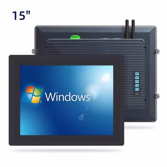 15" industrial touch screen panel PC LCD screen fanless structure